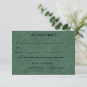 Add Logo Editable Business Gift Certificate (スタンド正面)