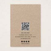 Add Logo Kraft Earring Display Holder QR Code (裏面)