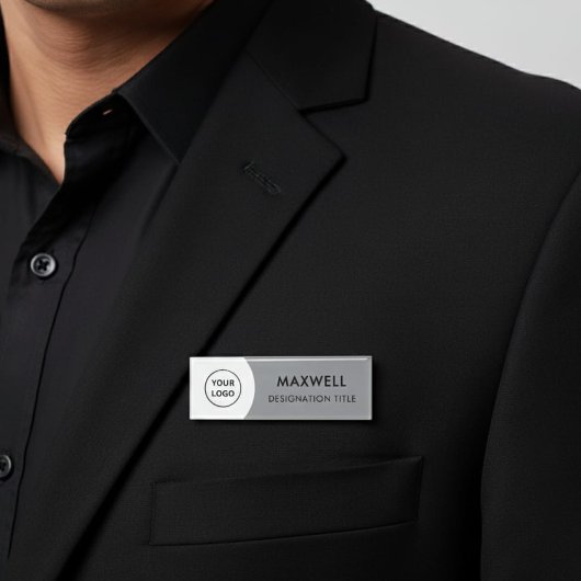 Add Logo | Modern Simple Elegant Magnet Title 名札