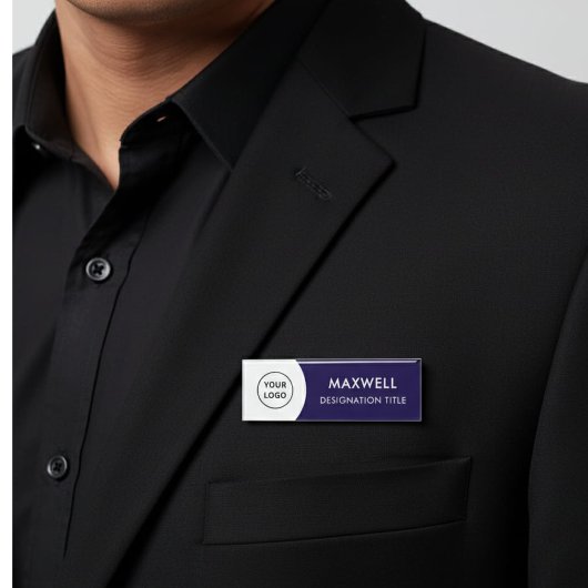 Add Logo | Modern Simple Elegant Magnet Title 名札