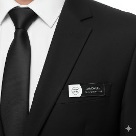 Add Logo | Modern Simple Elegant Magnet Title 名札