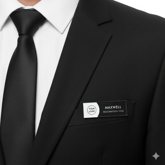 Add Logo | Modern Simple Elegant Magnet Title 名札