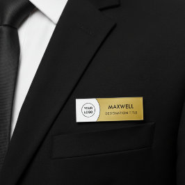 Add Logo | Modern Simple Elegant Magnet Title 名札