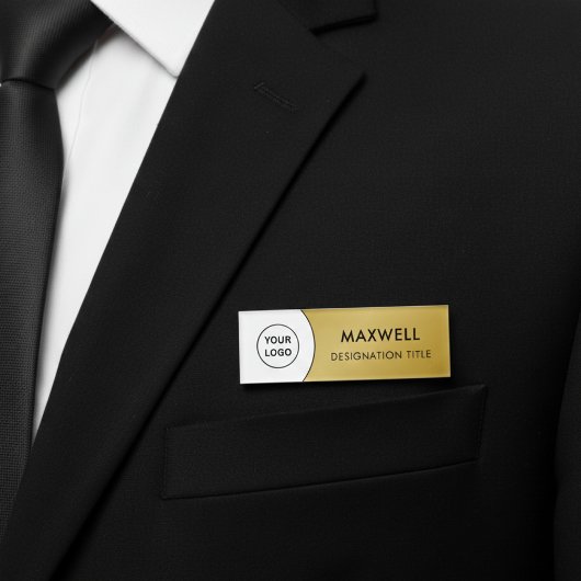 Add Logo | Modern Simple Elegant Magnet Title 名札