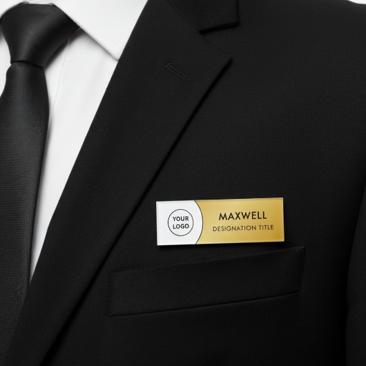 Add Logo | Modern Simple Elegant Magnet Title 名札