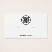 Add Logo Plain White Earring Display (正面)
