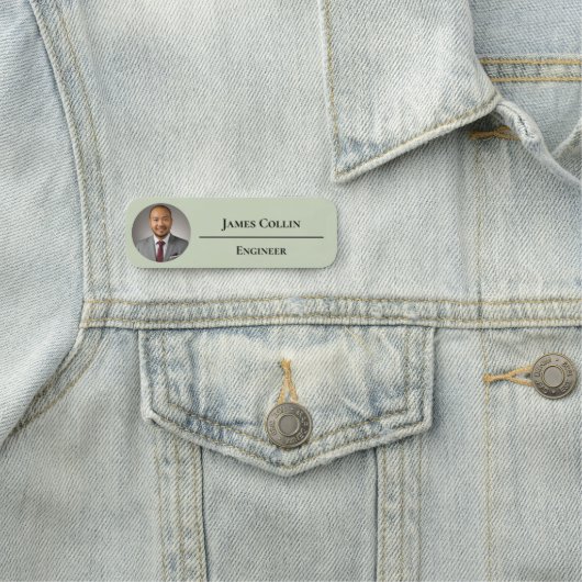 Add Logo Simple Sage Green Light Name  名札 (インサイチュ)