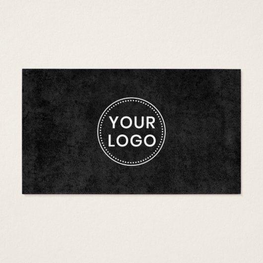 Add logo social media icons dark business cards  (裏面)
