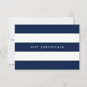 Add Logo Stripes & Custom Color Gift Certificate (正面)