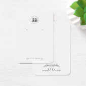 Add Logo Typewriter Earring Display Card (デスク)