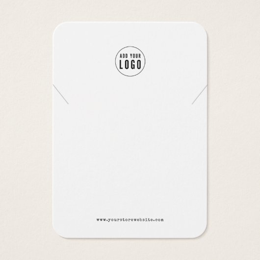 Add Logo Typewriter Necklace Display Card (正面)