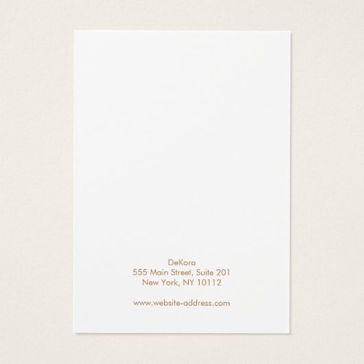 Add Logo White Leather  Hair Clip Display (裏面)