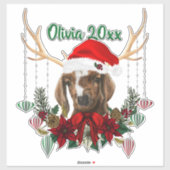 ADD NAME – 愛らしいクリスマスボアヤギの子 シール (シート)