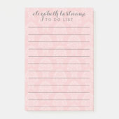 Add Name - Beautiful To Do List with lines ポストイット (正面)
