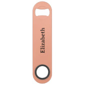 Add name black and peach スピード栓抜き (正面)