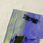 Add Name, Sailing Boat Ships Pirate, Blue  ビーチタオル (インサイチュ)