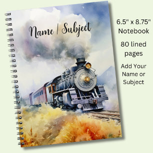Add Name Subject - Steam Train 絵画's ノートブック