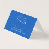 Add Name - Table Place Card - with Messages (正面)