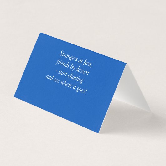 Add Name - Table Place Card - with Messages (裏面)