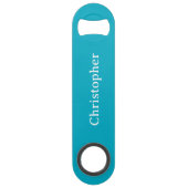 Add name white and blue スピード栓抜き (正面)