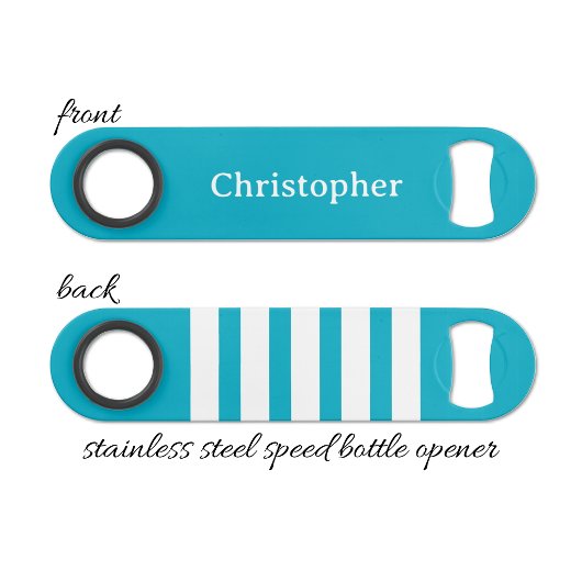 Add name white and blue スピード栓抜き