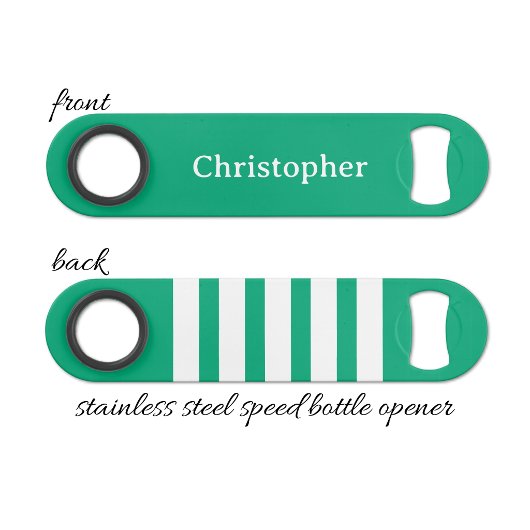 Add name white and green スピード栓抜き