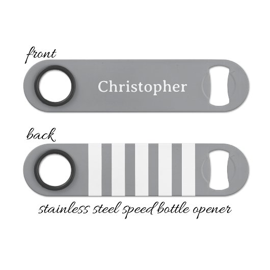 Add name white and grey スピード栓抜き