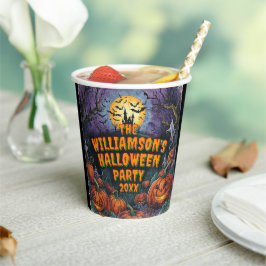 Add Name Yearハローウィンパーティ8pz 紙コップ