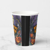 Add Name Yearハローウィンパーティ8pz 紙コップ (右)