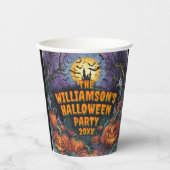 Add Name Yearハローウィンパーティ8pz 紙コップ (正面)