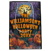 Add Name Yearハローウィンパーティ ミディアムペーパーバッグ (正面)