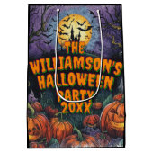 Add Name Yearハローウィンパーティ ミディアムペーパーバッグ (裏面)