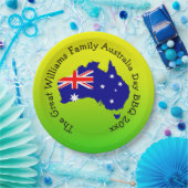 Add Name Year Australia Day BBQ 9" ペーパープレート (パーティー)