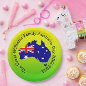 Add Name Year Australia Day BBQ 9" ペーパープレート (パーティー)