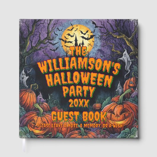 Add Name Year Halloween Party ゲストブック (正面)