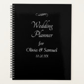 Add Names & Date Black & White with Infinity  プランナー手帳 (正面)