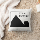 Add Personalized Picture Business Company Name クッション (ブランケット)