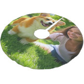 Add Pet Photo Personalize Customize ブラッシュドポリエステルツリースカート (アングル)