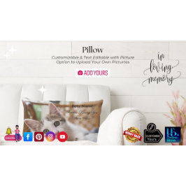 Add Pets Name Picture Forever Loving You From Afar ランバークッション