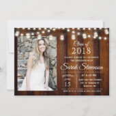 ADD PHOTO – 卒業メイスンジャールライト招待状 招待状 (正面)