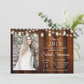 ADD PHOTO – 卒業メイスンジャールライト招待状 招待状 (スタンド正面)