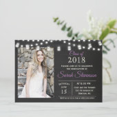 ADD PHOTO – 卒業メイスンジャールライト招待状 招待状 (スタンド正面)