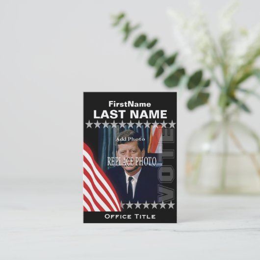 Add Photo Campaign Template Business Card 名刺 (スタンド正面)