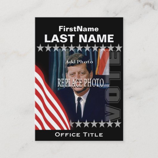 Add Photo Campaign Template Business Card 名刺 (正面)