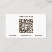 Add Photo Cow QR Code Business Cards 名刺 (裏面)