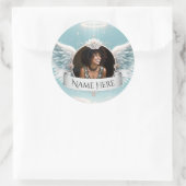 Add Photo Custom Memorial ラウンドシール (バッグ)