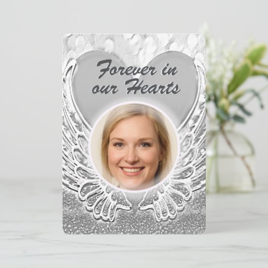 Add Photo Custom Memorial 招待状 (スタンド正面)