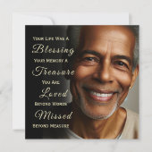 Add Photo Custom Memorial Invitation 招待状 (正面)