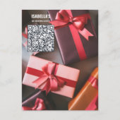 Add Photo QR Code Business Postcard シーズンポストカード (正面)