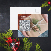Add Photo QR Code Business Postcard ポストカード